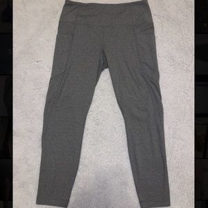 full length (ankle) gray leggings